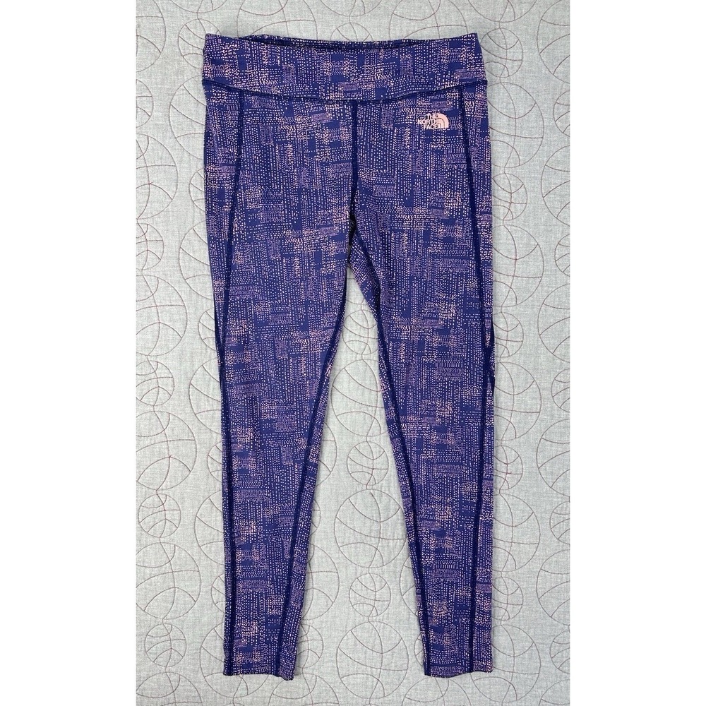 The North Face Peach Navy Leggings / Women's Medium‎ /Geometric Dots